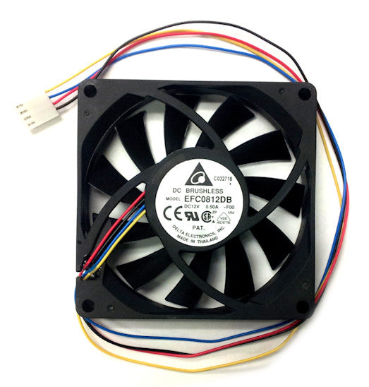 Delta 80x80x15mm High Speed PWM Fan - EFC0812DB - Quiet Cooling for PC, Gaming Rig & Electronics - Perfect for Computer Cases, Servers & Workstations