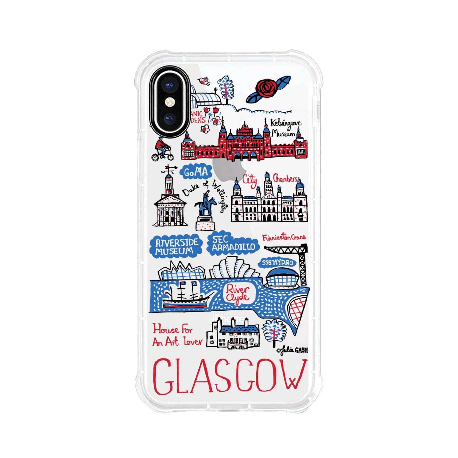 OTM Essentials Glasgow Cityscape Travel Phone Case - Durable Protective Cover for iPhone & Samsung - Perfect for Travel, Sightseeing & Everyday Use