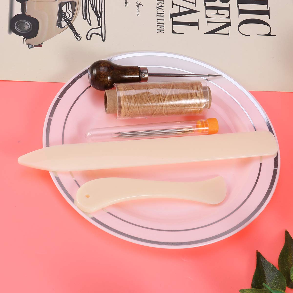 Complete Set of Sewing Supplies & Bookbinding Tools for DIY Crafts, Book Repair, and Scrapbooking Projects