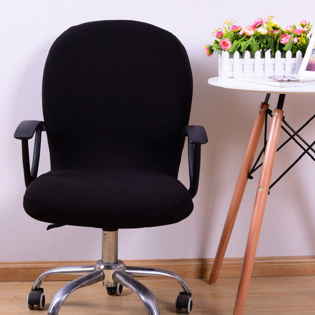 LUCACO Stretchable Swivel Chair Cover - Washable & Removable Office Chair Slipcover for Home & Computer Desk - Perfect for Home Office, Gaming & Study Room Decor