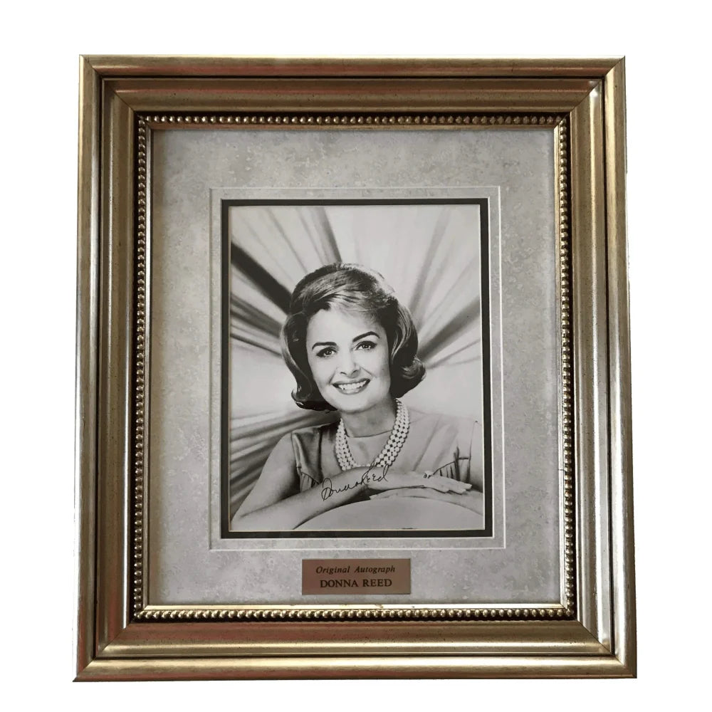 Donna Reed Signed 8x10 Photo with JSA COA - Framed Autograph from It's a Wonderful Life - Perfect for Movie Memorabilia Collectors & Classic Film Fans