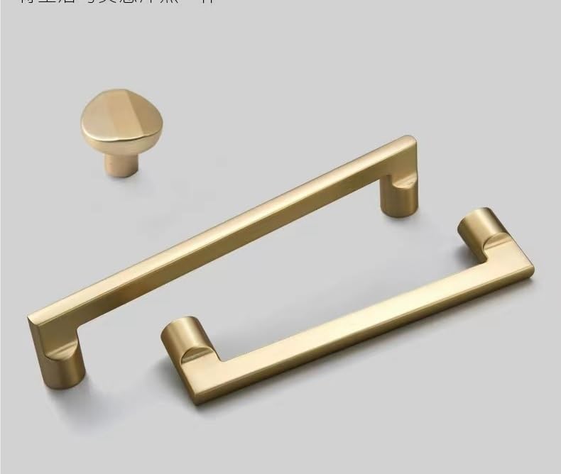 Gold Zinc Alloy Cabinet Drawer Handles - 2 Pack 192mm Hole Center Pulls for Kitchen Cabinets, Cupboards & Furniture - Elegant Hardware Upgrade for Home & Office Storage