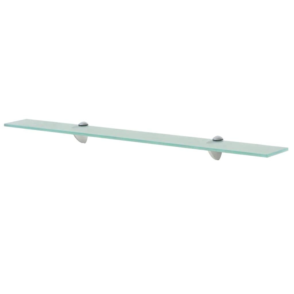 Clear Glass Floating Wall Shelves - 31.5