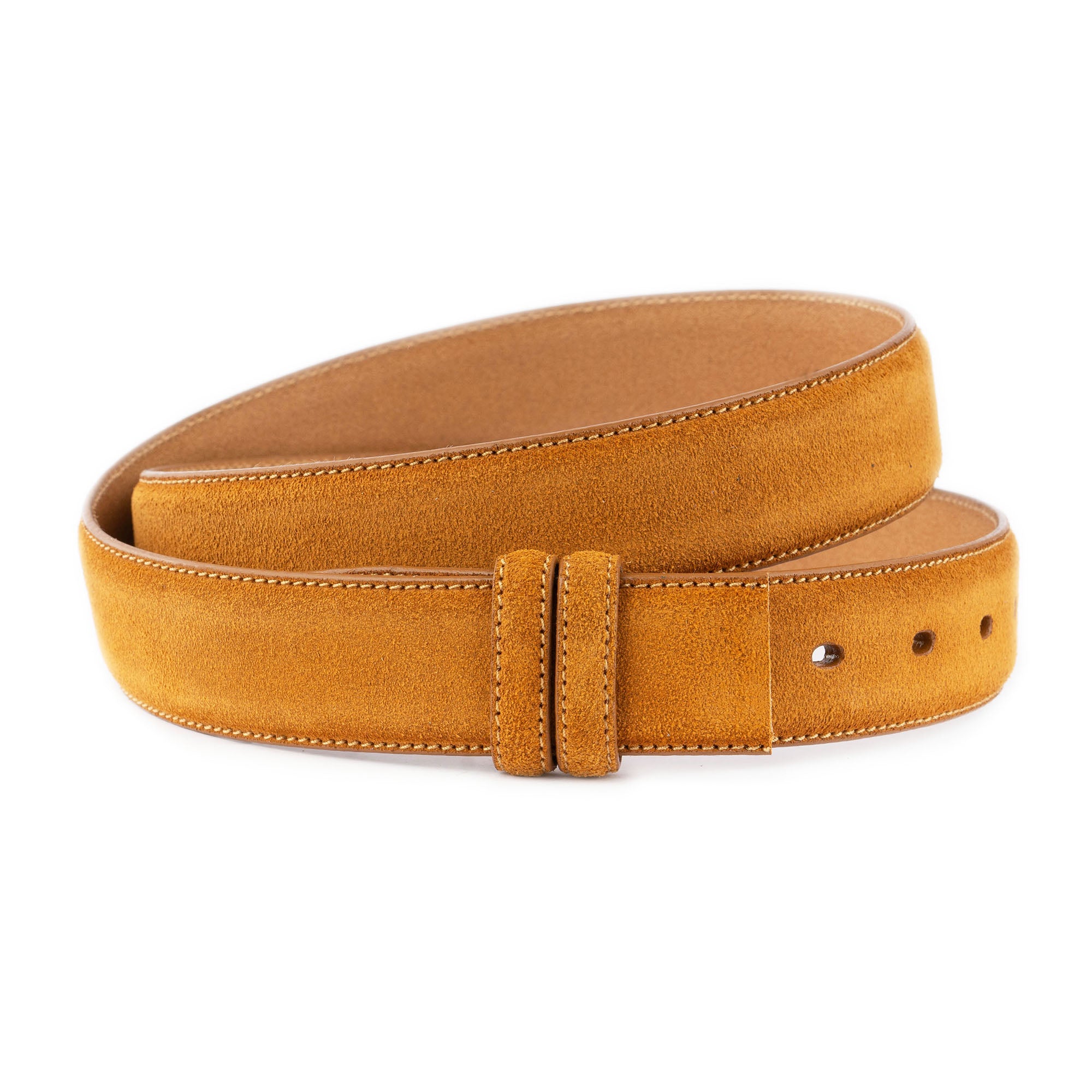 Genuine Camel Suede Belt Straps for Ferragamo Buckles Replacement - 1 3/8 Inches Wide - Perfect for DIY Belt Repair & Luxury Accessory Customization