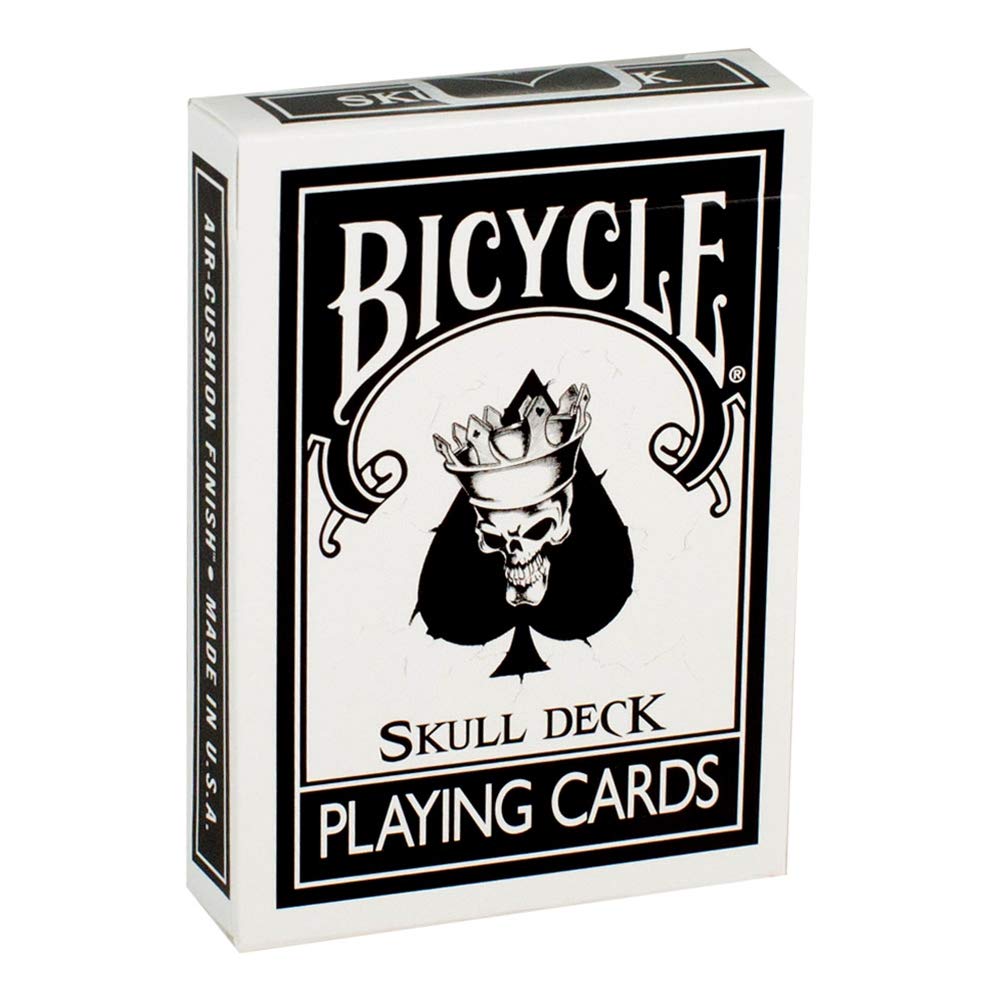 Bicycle Skull Deck Playing Cards - Premium Quality with 4 Bonus Magic Cards for Poker, Cardistry, Magic Tricks & Collectors