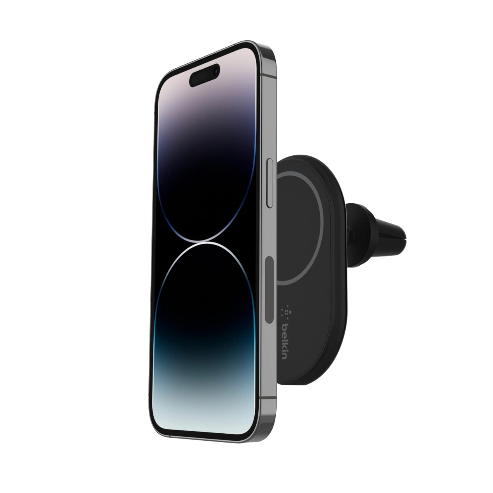 Belkin 20W Car Charger with MagSafe Magnetic Phone Mount - Fast Charging for iPhone 14/13/12, Samsung Galaxy - Perfect for Road Trips & Commuting