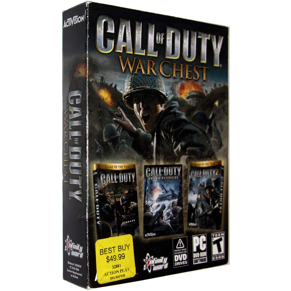 Call of Duty: War Chest Bundle - Includes Call of Duty, United Offensive Expansion & Call of Duty 2 | PC Video Game Collection for FPS Fans | Perfect for Gaming Nights & War Strategy Enthusiasts