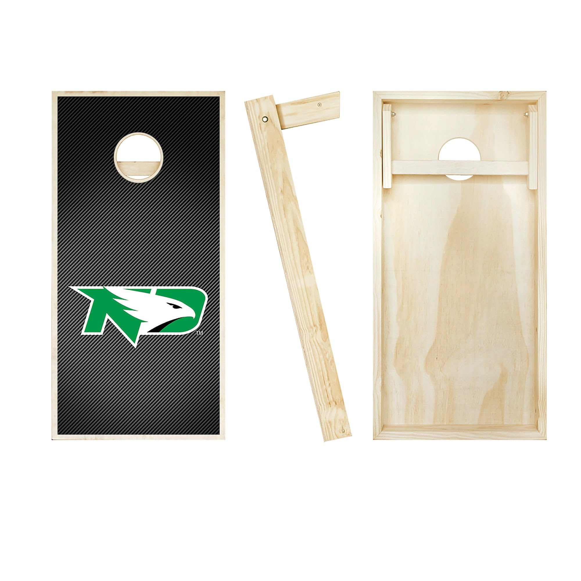 Premium North Dakota Themed Cornhole Game Set - 2 Slanted Boards & 8 Custom Team Logo Bags | Outdoor Lawn Games, Tailgate Parties, Backyard BBQs & Family Gatherings