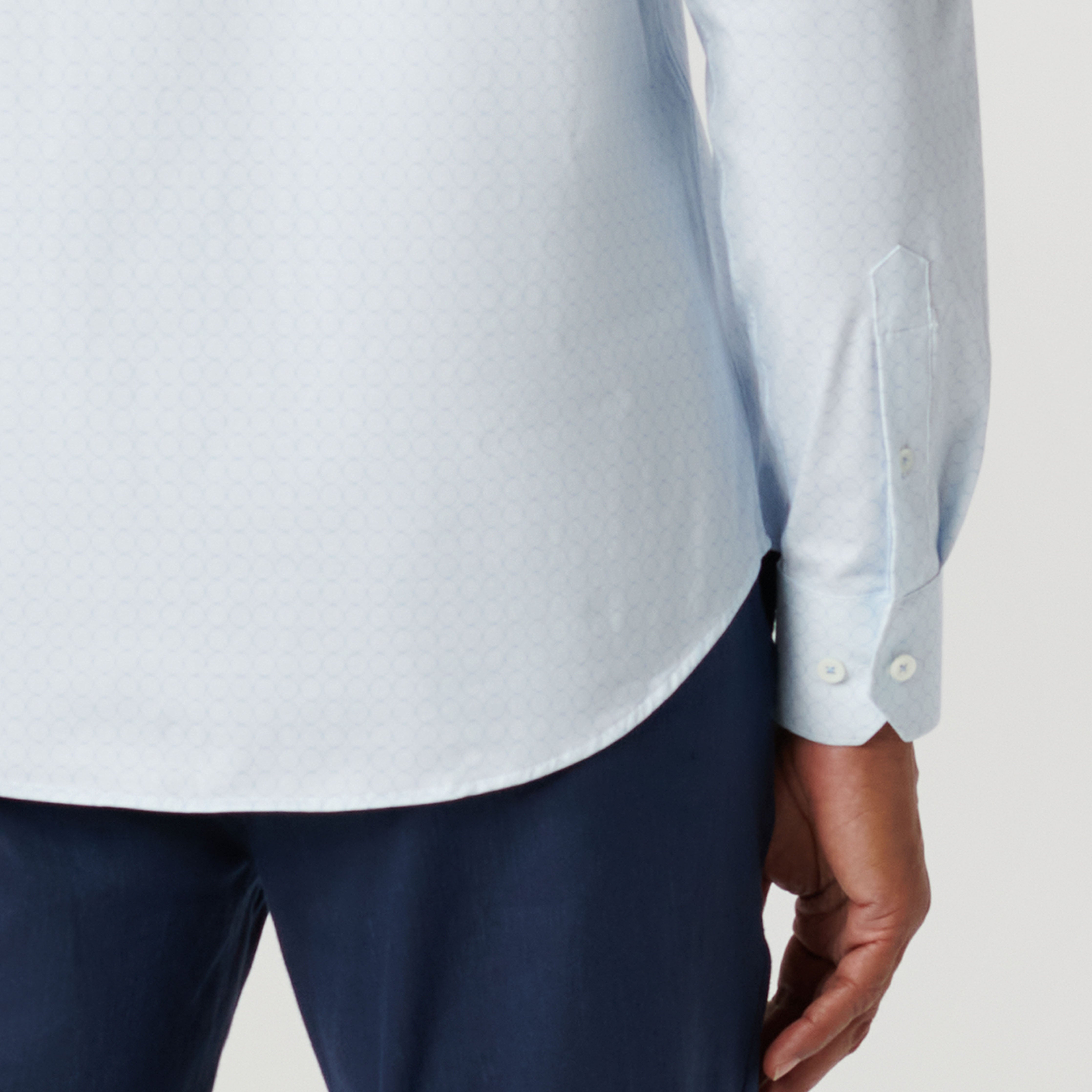 James Geometric Print Cotton Shirt for Men - Stylish Casual Button Down Top for Work, Date Night & Everyday Wear