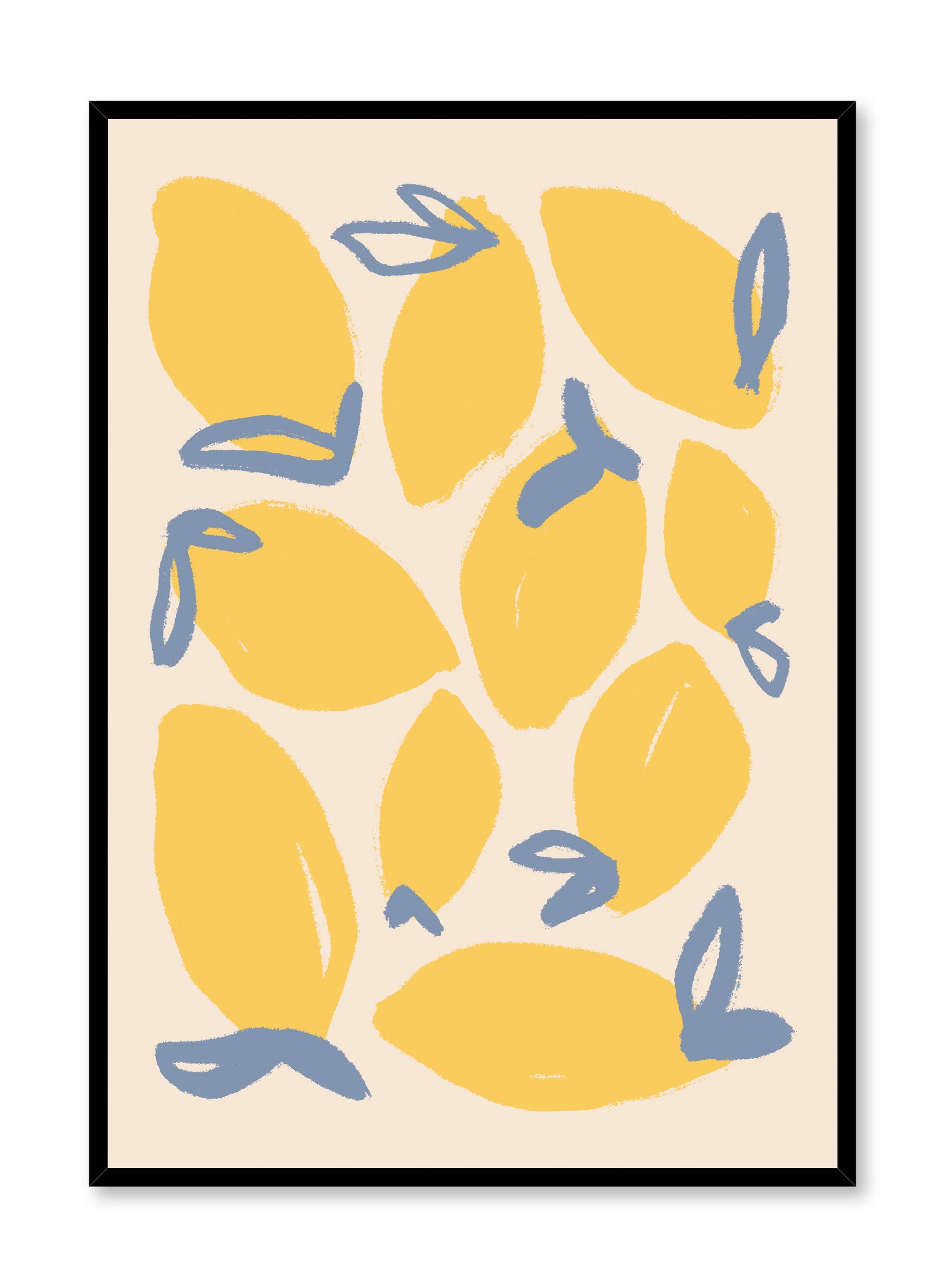 Lemon Burst Art Print - Vibrant Citrus Wall Decor for Kitchen, Dining Room & Office | High Quality Poster for Home & Commercial Spaces