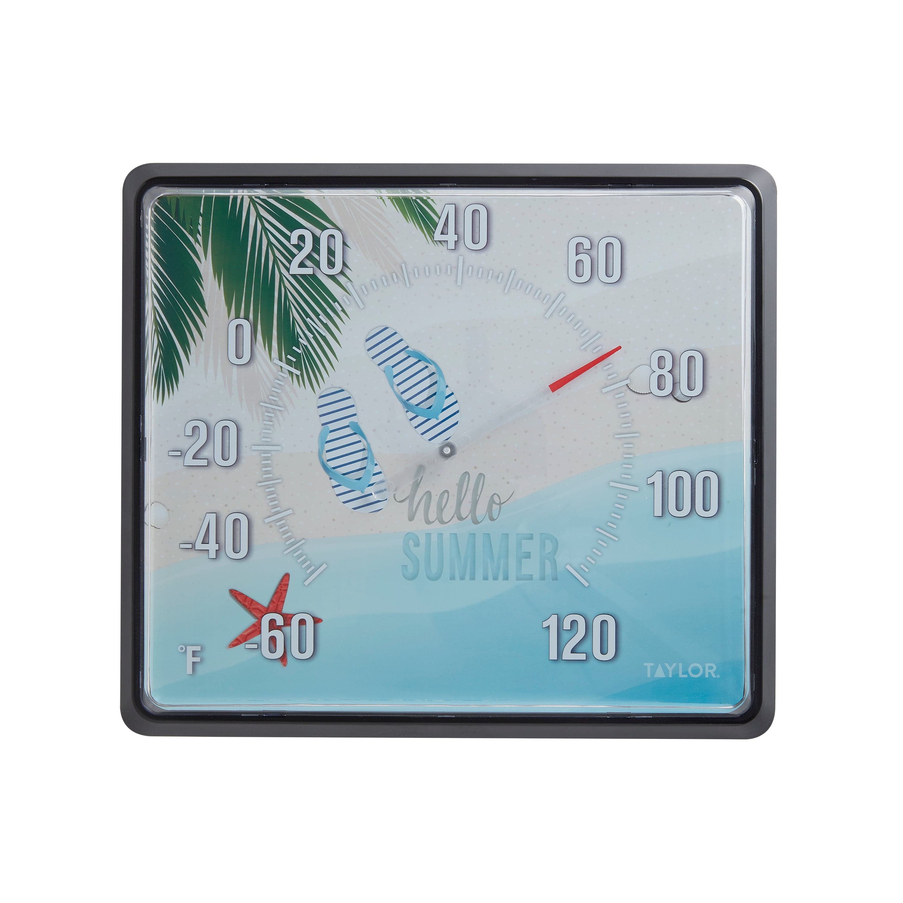 12 x 14 Digital Thermometer for Indoor Outdoor Use - Accurate Temperature Monitor for Home, Garden, Pool & Weather - Perfect for Summer Activities, Camping and BBQ