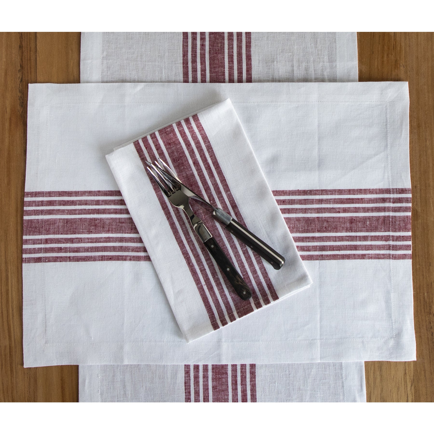 Rustic Farmhouse Table Runner - Cotton Linen Blend for Dining Room Decor - Perfect for Thanksgiving, Christmas & Everyday Use