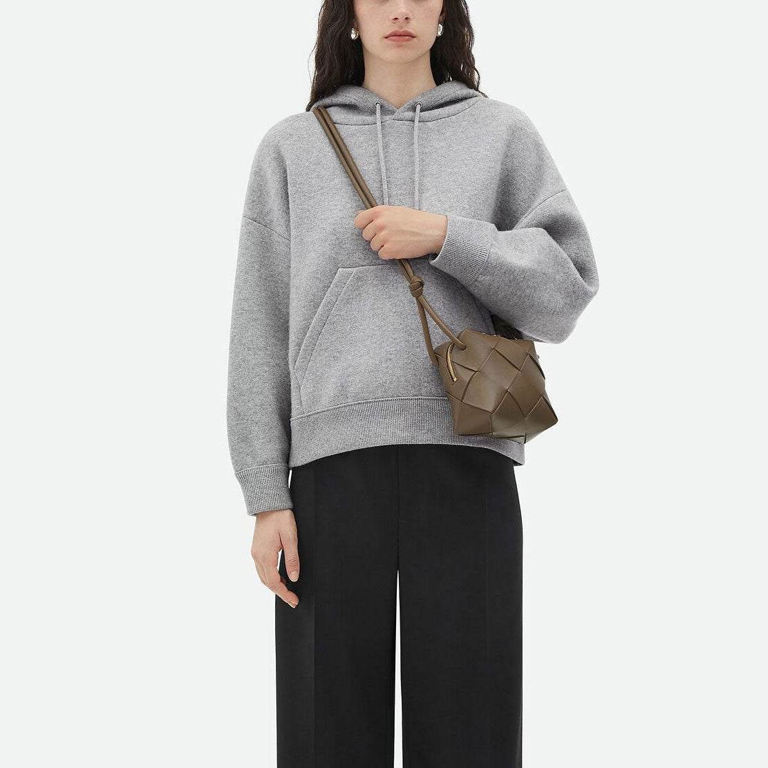 Loop Cassette Mini Crossbody Bag in Taupe Grey - Stylish & Compact Shoulder Bag for Women | Perfect for Everyday Use, Travel & Shopping