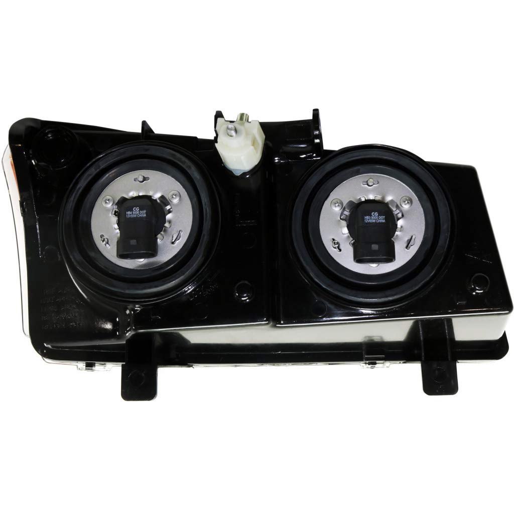 2005-2006 Chevy Silverado 2500 HD Classic Headlight Assembly - Driver & Passenger Side CAPA Certified with Bulbs (Replaces GM2502257 GM2503257) - Perfect for Night Driving & Off-Road Adventures