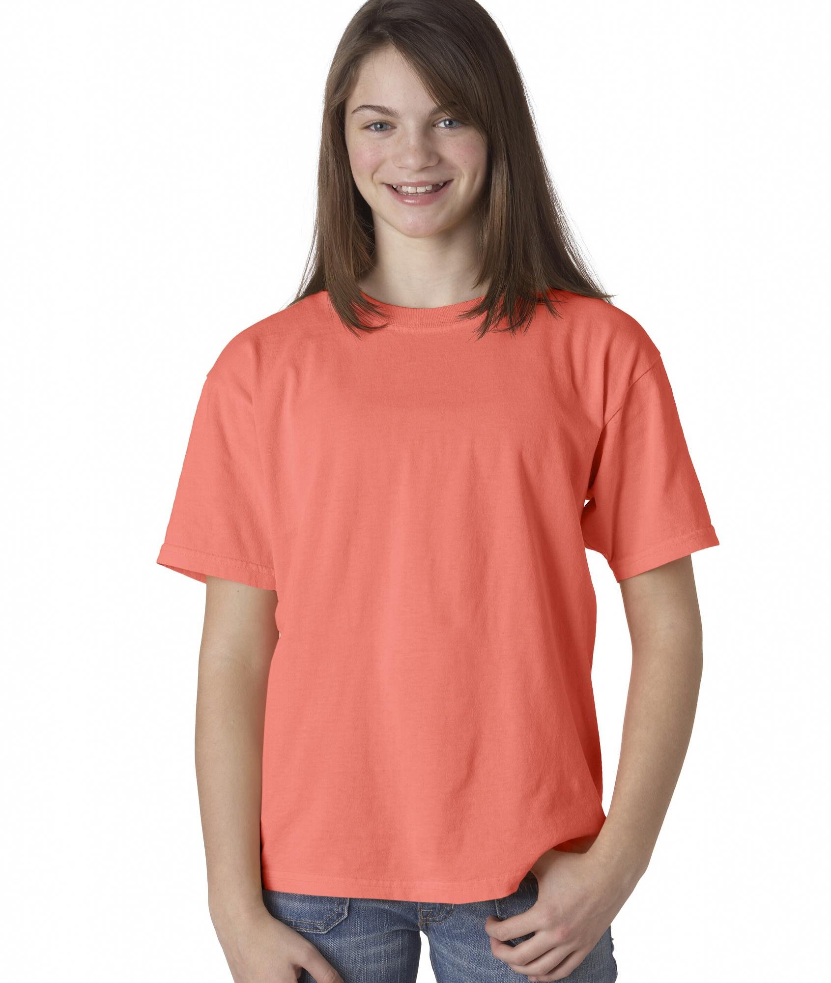 Comfort Colors Youth Garment Dyed Short Sleeve T-Shirt | Soft Vintage Washed Cotton Tee for Boys & Girls | Perfect for Casual Wear, School & Everyday Outfits