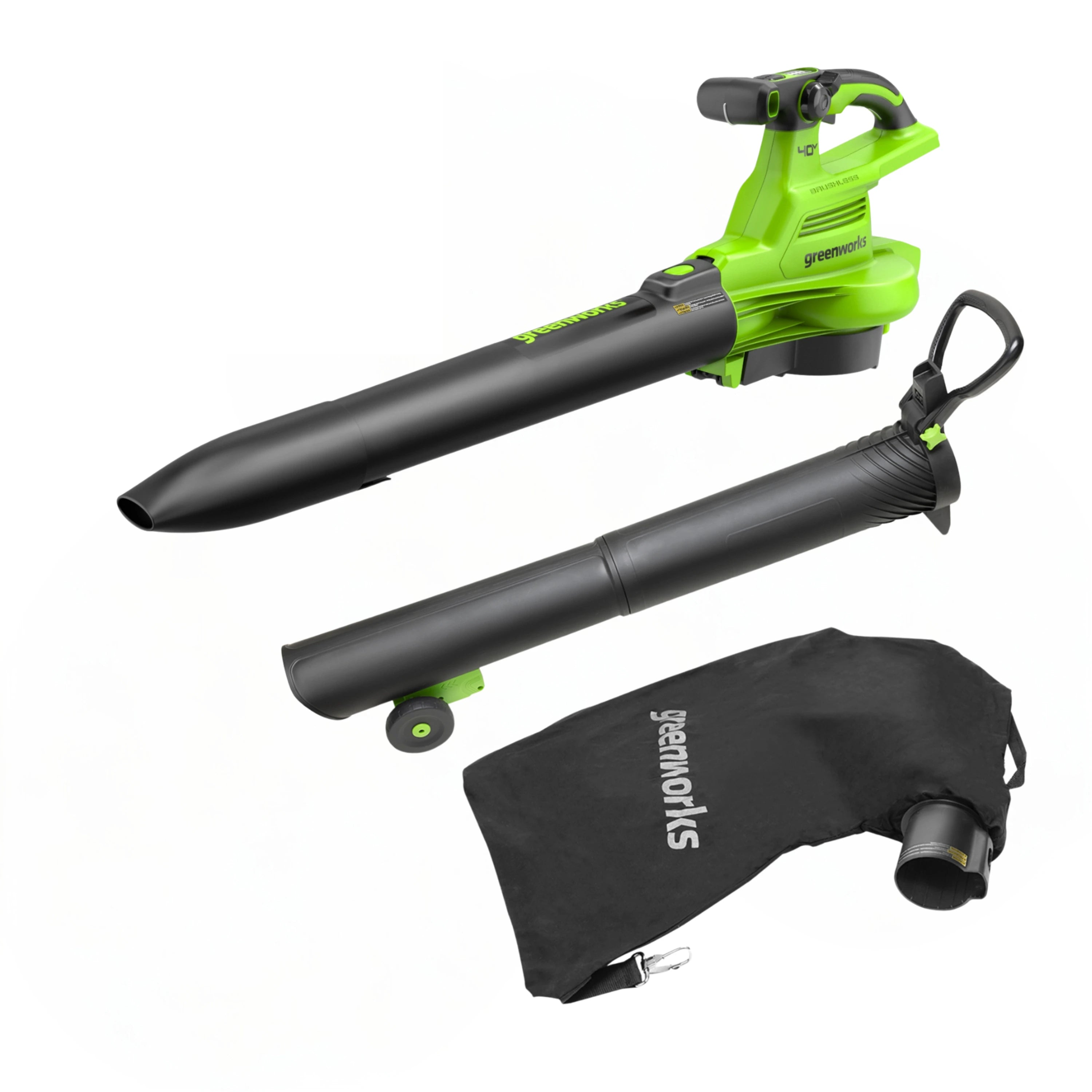 40V 505 CFM Cordless Leaf Blower & Vacuum - Battery Powered, Tool Only - Perfect for Yard Cleanup, Leaf Removal & Lawn Maintenance