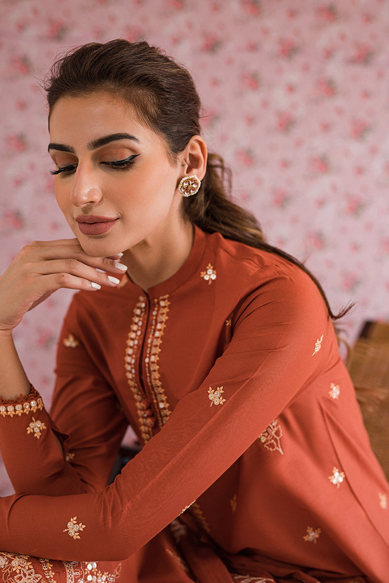 MISTY MELLOW 3-Piece Embroidered Lawn Suit for Women - Floral Design Summer Outfit for Casual Wear, Parties & Special Occasions