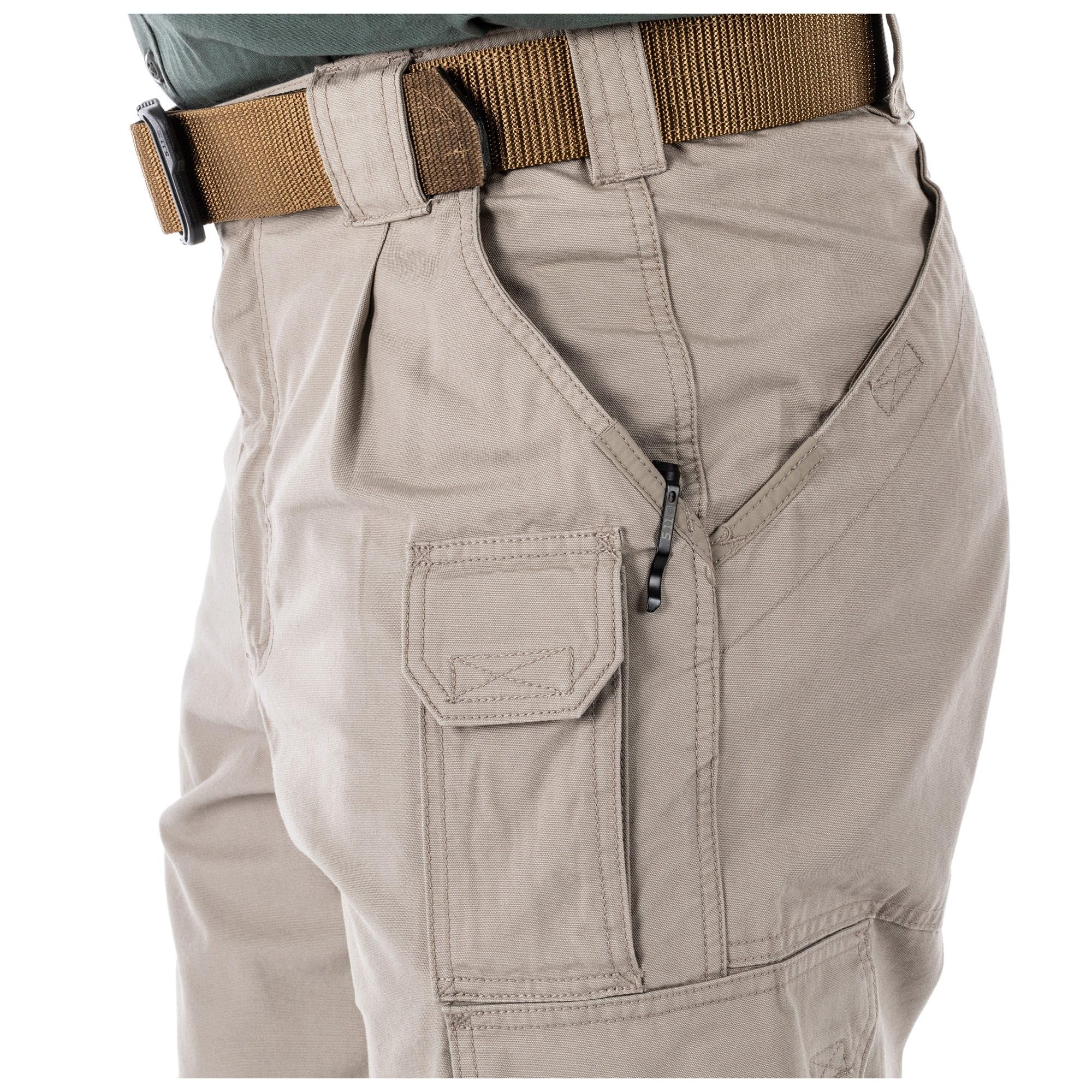 5.11 Tactical Men's Active Work Pants - Durable 100% Cotton with Double Reinforced Knees | Style 74251 for Outdoor Work, Hiking & Tactical Operations