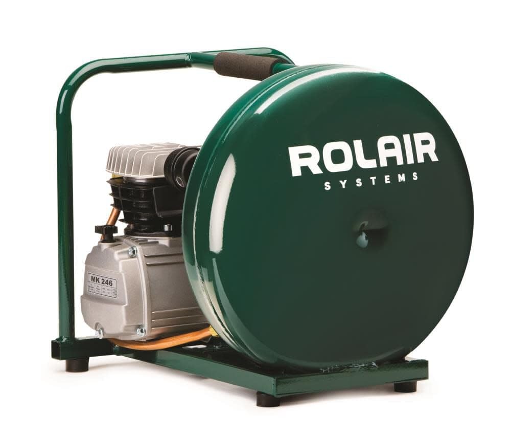 Rolair D2002HPV5 Pancake Air Compressor - Lightweight & Portable for DIY, Home Improvement & Job Sites - Perfect for Nail Guns, Airbrushing & Inflating Tires