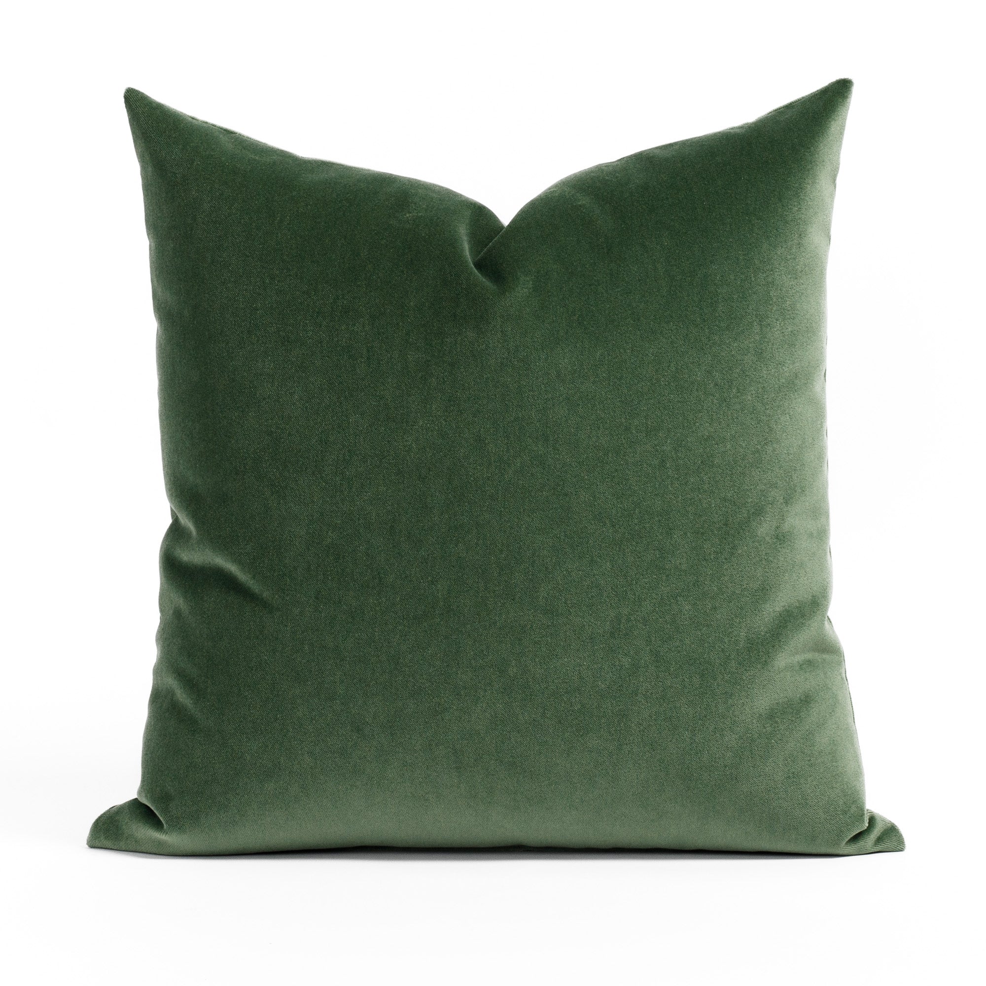 Valentina Velvet 20x20 Decorative Throw Pillow Cover - Soft Pine Green Cushion for Sofa, Bed & Home Decor - Perfect for Living Room, Bedroom & Dorm