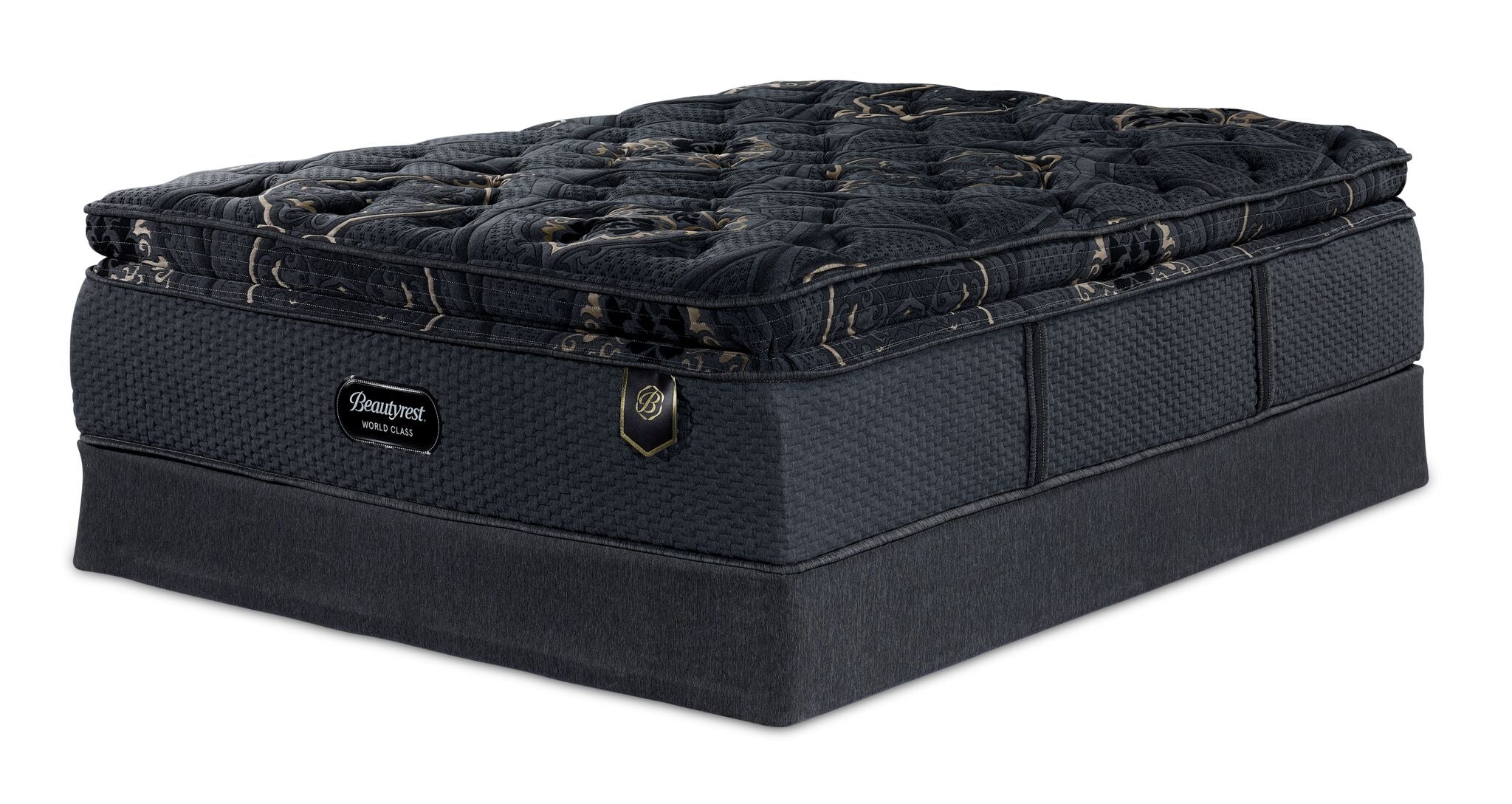Beautyrest World Class Viscount Plush Twin XL Mattress and Boxspring Set - Premium Comfort for Bedroom, Guest Room & Dormitory - Luxury Sleep Solution for Side, Back & Stomach Sleepers