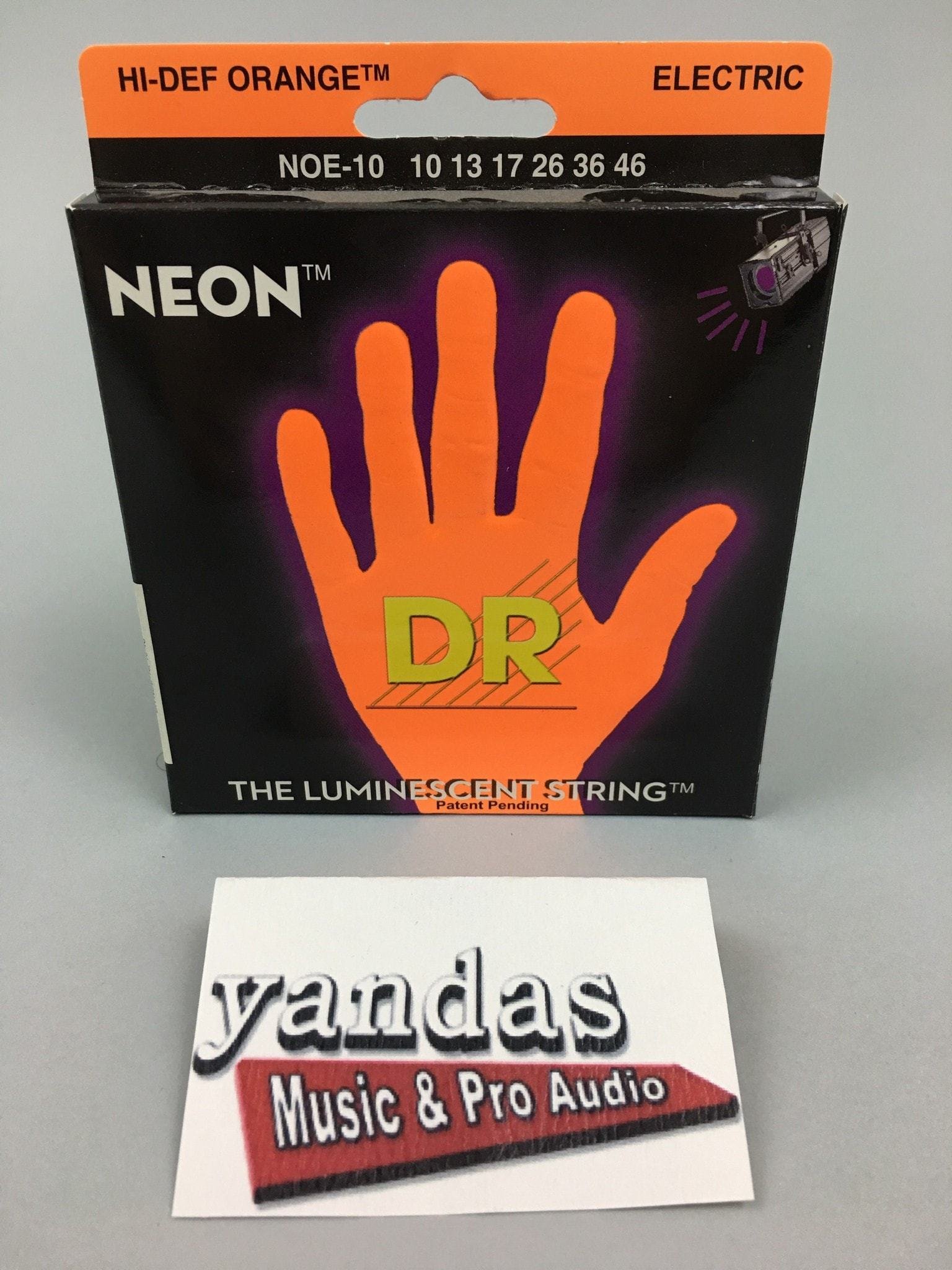 DR Strings Hi-Def NEON Orange Coated Heavy 7-String Electric Guitar Strings (11-60 Gauge) | Bright Long-Lasting Tone for Metal, Rock & Shredding Performances