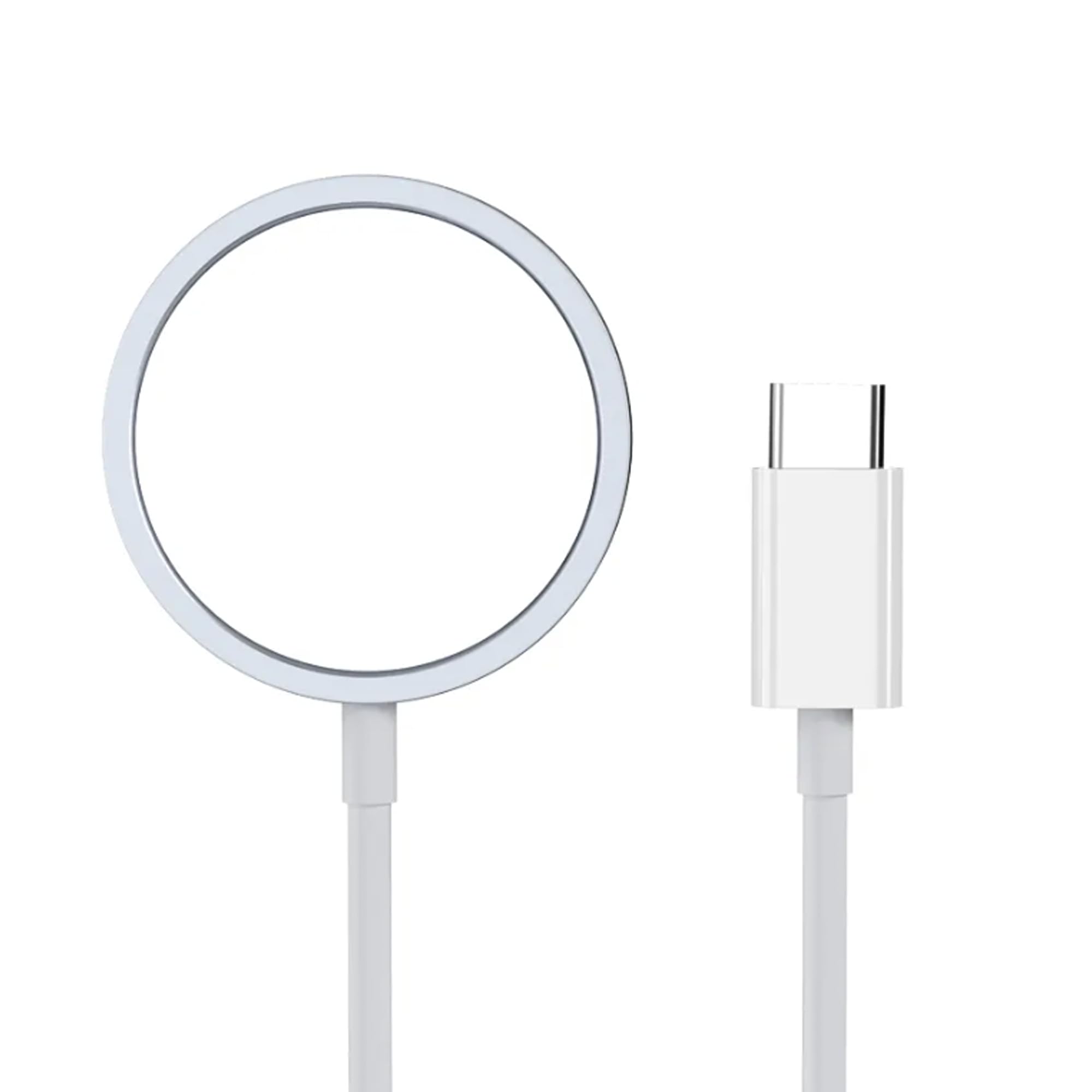 15W Magnetic Wireless Charger for iPhone 15/14/13/12/11/Pro/Pro Max/SE - Fast Charging Type C Wall Adapter with Secure Magnetic Alignment | Perfect for Home, Office & Travel Charging