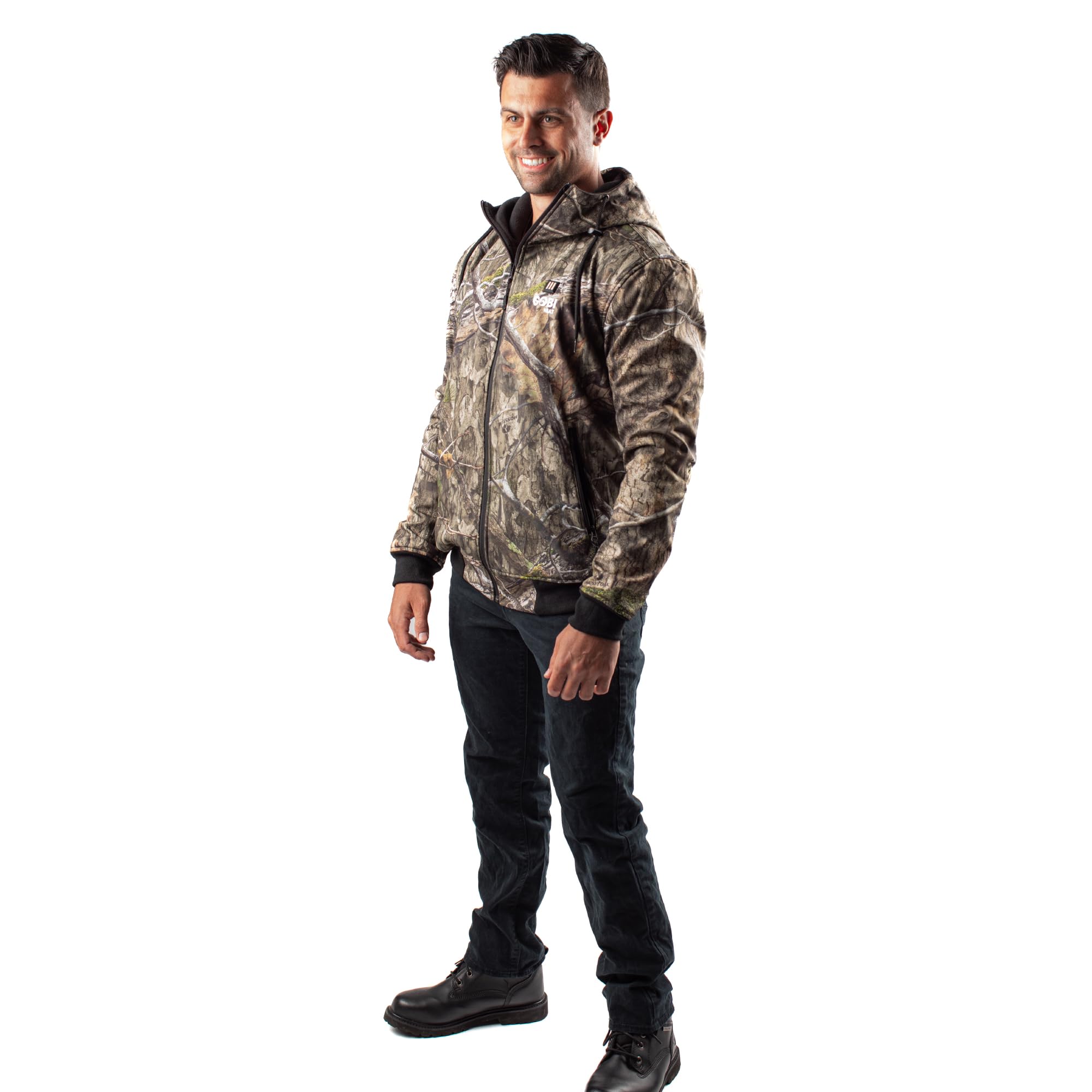 Heated Hunting Hoodie for Men - 3 Adjustable Heat Zones, 10-Hour Battery Life, Zippered Pockets | Includes Battery & USB Charging Cable | Ideal for Cold Weather Hunting, Camping & Outdoor Adventures