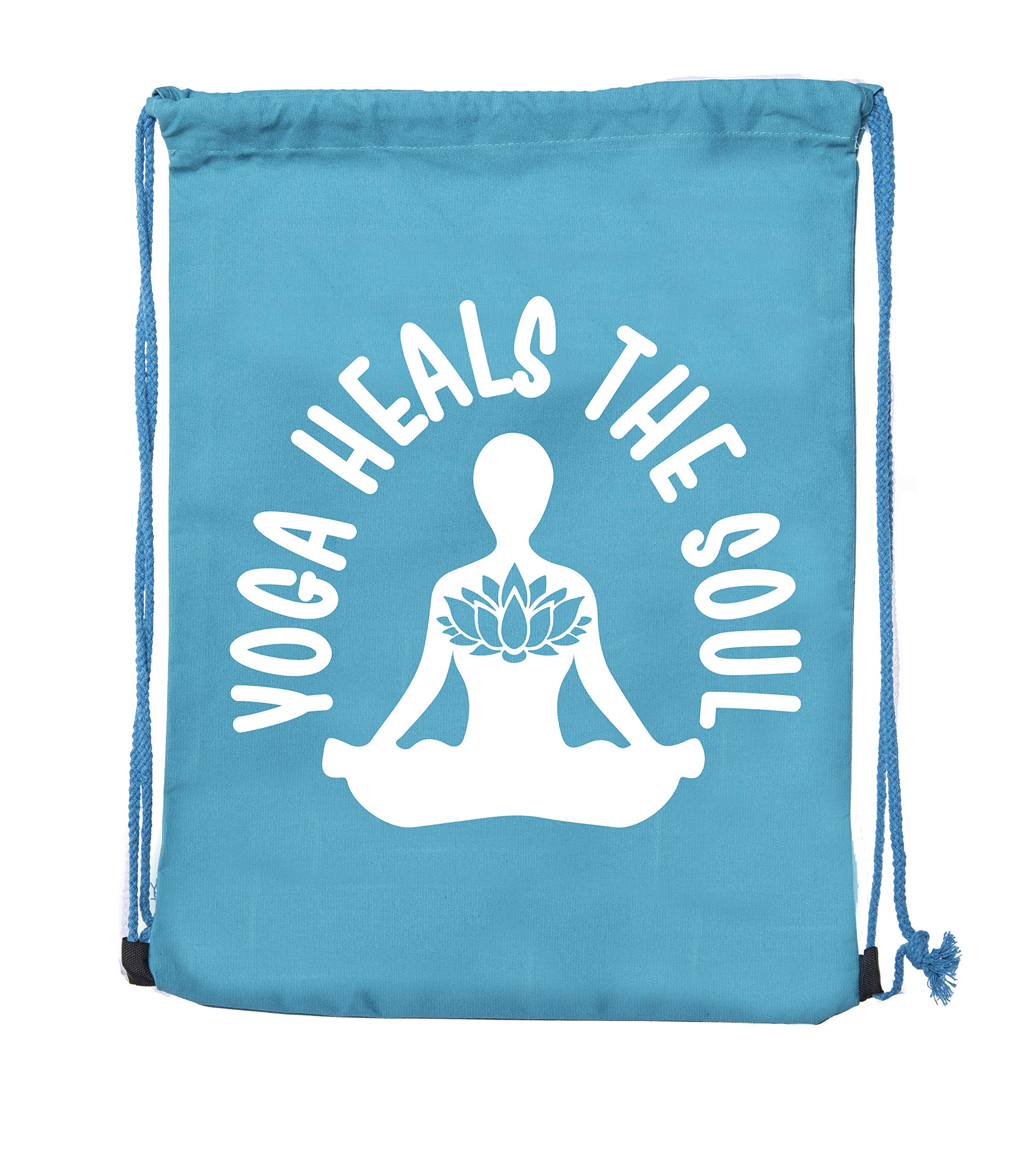 Premium Cotton Drawstring Yoga Gym Bag for Yoga Blocks & Clothes - Perfect for Yoga Class, Gym Workouts & Travel Accessories