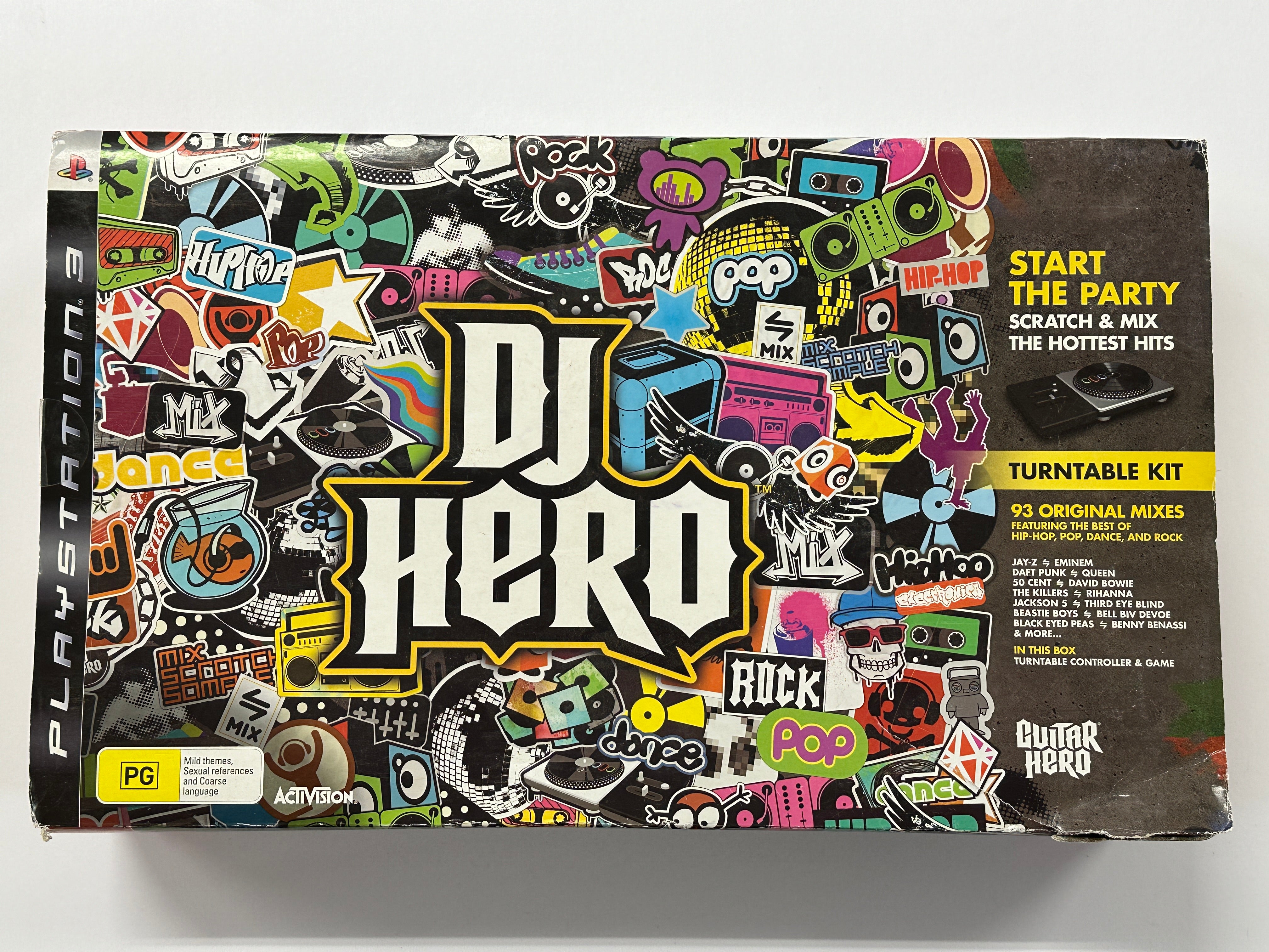 DJ Hero Set for Sony PlayStation 3 - Complete In Box with Turntable Controller - Perfect for Music Game Parties & Home Entertainment