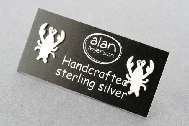 Lobster Stud Earrings Sterling Silver 925 - Perfect for Casual Wear, Parties & Gifts