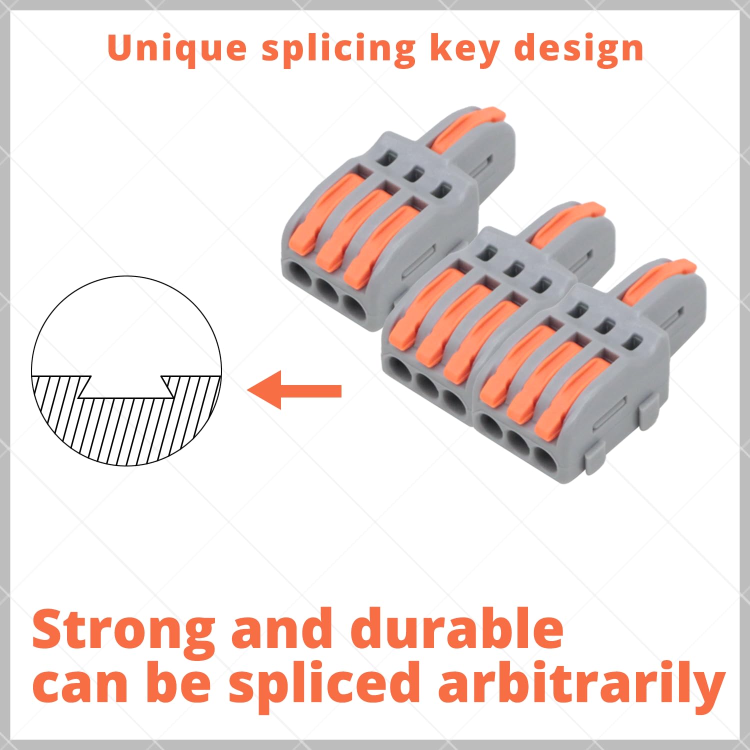 1 in 3 Out Compact Lever Splicing Wire Connectors - 14 Pcs Electrical Wire Connectors with 4 Ports for Home & Automotive Wiring | DIY Electrical Projects, Lighting Installations, Circuit Extensions