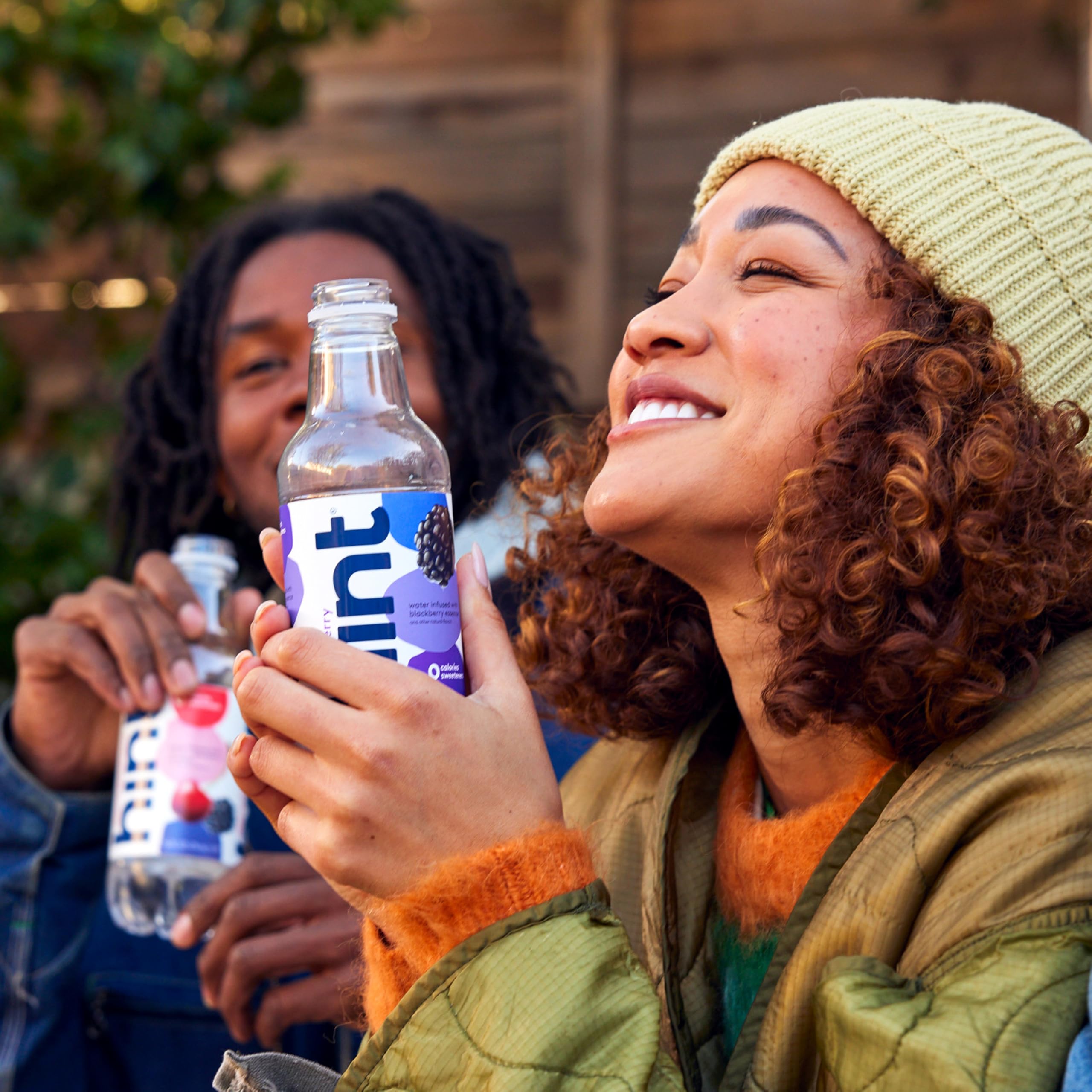 Hint Water Blackberry - 100% Natural Infused Water with Real Fruit, Zero Sugar, Zero Calories, No Artificial Sweeteners or Preservatives, 16 Fl Oz Bottles (Pack of 12) - Perfect for Hydration, Workouts, Office & Healthy Lifestyle