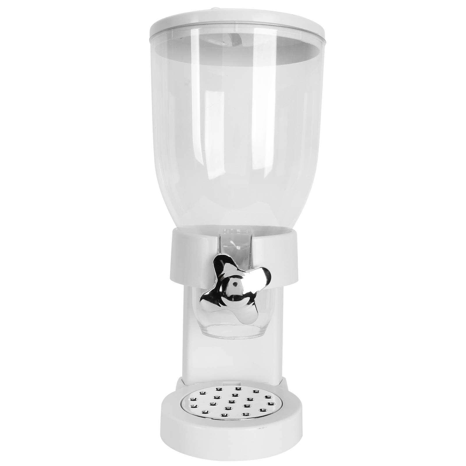 5L Multi-Function Grain Dispenser - Airtight Dry Food Storage Container for Cereal, Rice, Flour & Sugar | Perfect for Kitchen Pantry Organization & Bulk Food Storage (White)