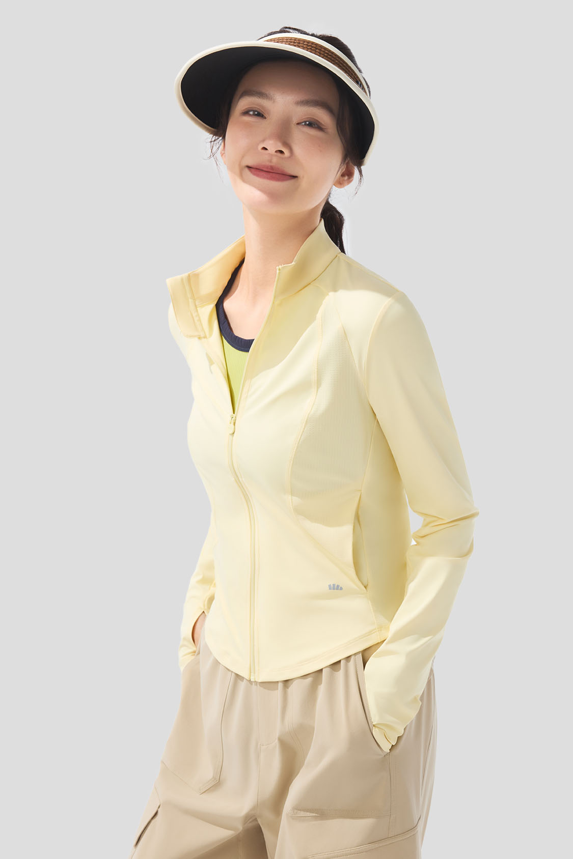 Women's UPF100+ Cooling Sun Protection Jacket - Lightweight Contour Fit for Outdoor Activities, Hiking & Beach Wear