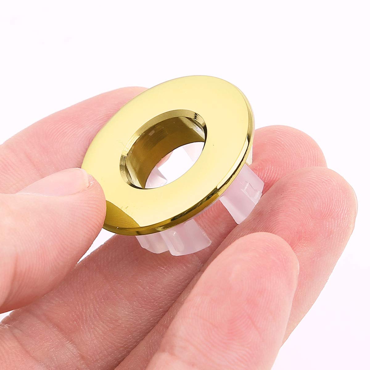 iiniim Sink Overflow Ring Cover - Bathroom Sink Hole Trim, Round Hole Insert Spares (Mixed Colors) - Prevent Clogs & Enhance Bathroom Decor
