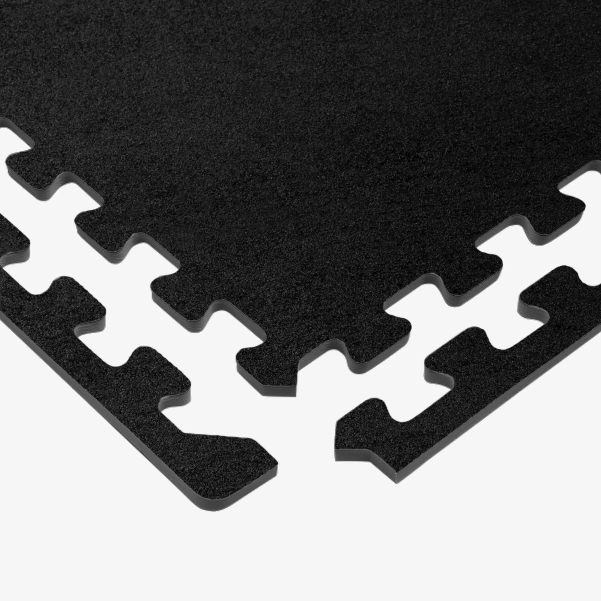 3/8 Inch Thick Interlocking Foam Carpet Tiles - Durable Anti-Fatigue Floor Mats for Home, Office & Classroom - Soft Support for Standing Desks, Play Areas & Workspaces