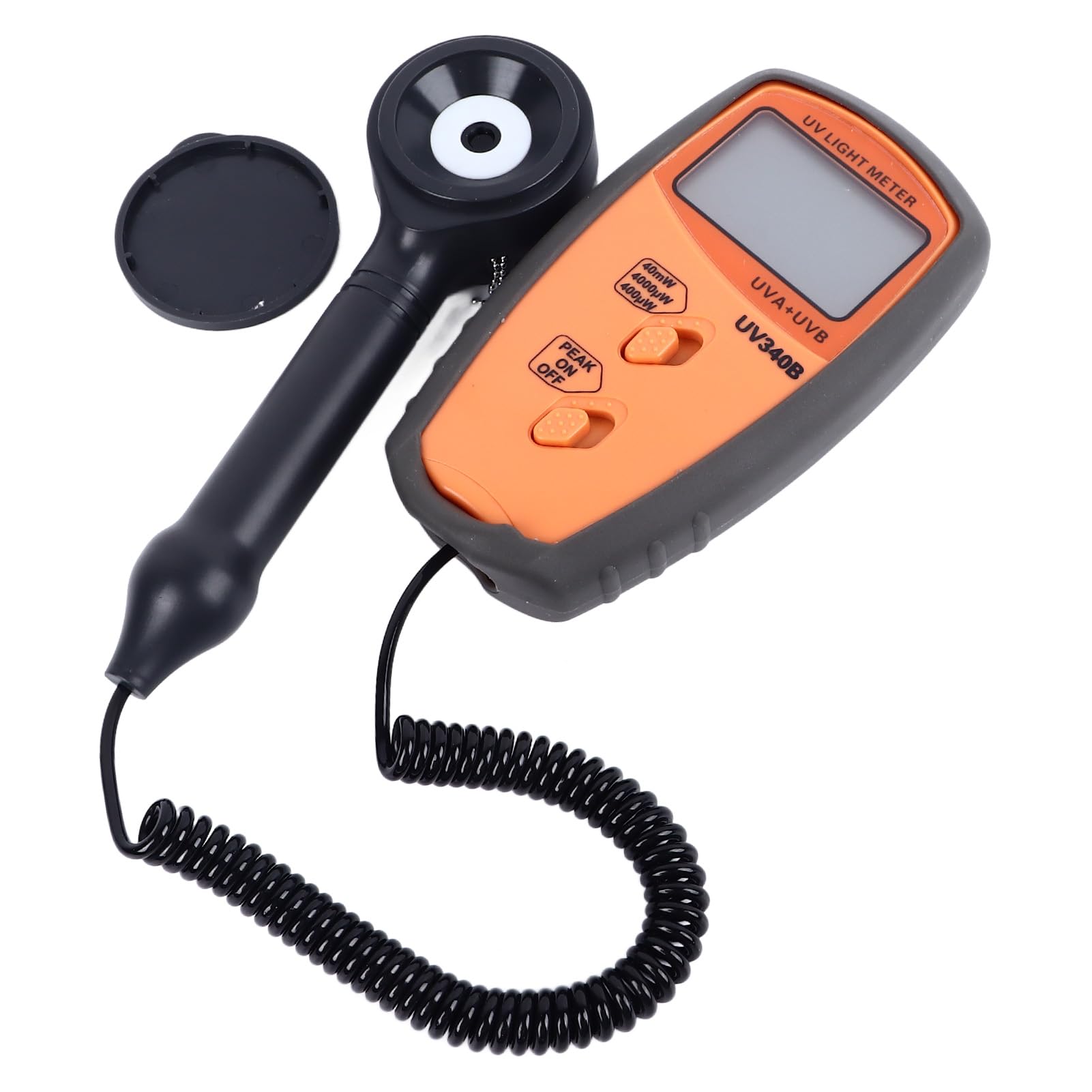 Professional UVA UVB Radiometer - High Precision 290-390nm UV Light Meter with 3 Measurement Levels | Ideal for Solar Research, Tanning Beds & UV Lamp Testing