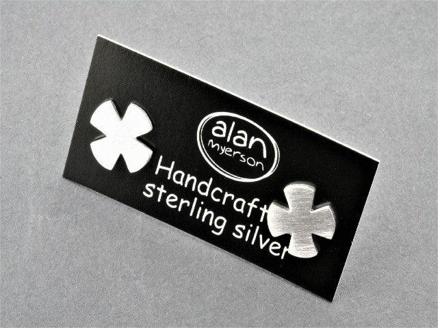 Sterling Silver Maltese Cross Stud Earrings for Men & Women - Perfect for Gifts, Everyday Wear & Special Occasions
