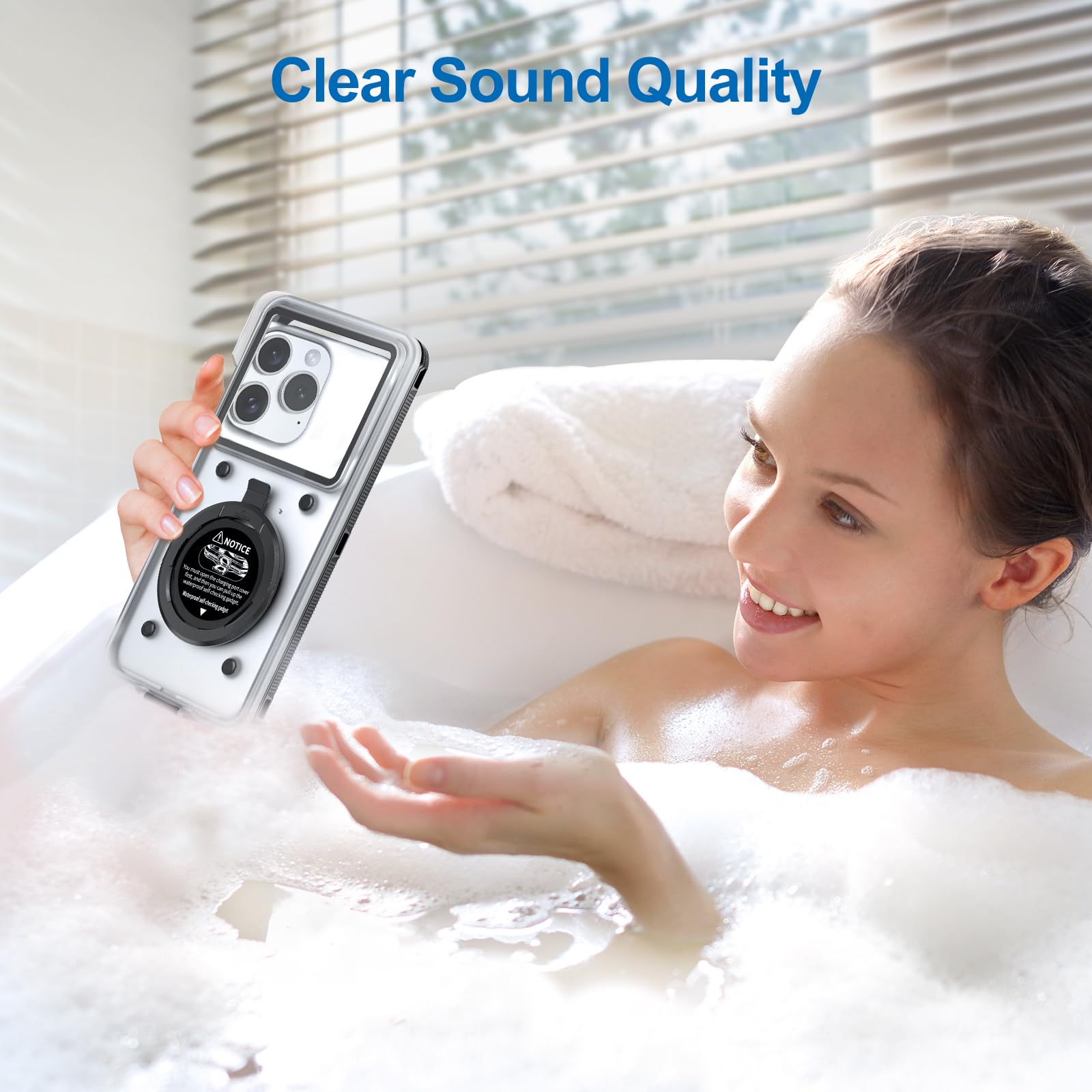 **Beasyjoy Waterproof Phone Case for iPhone 16/15/14/13/12/11 & Samsung S24/S23/S22/Google – Universal 6.9