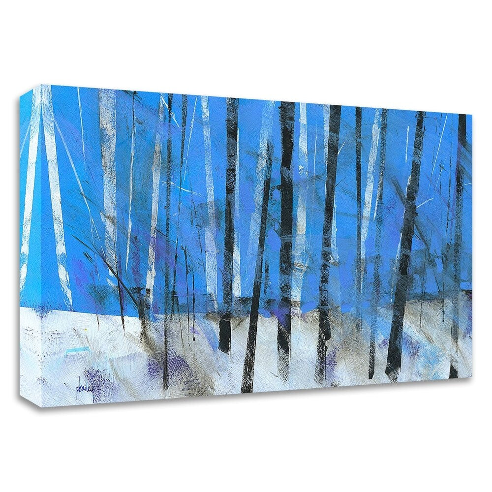 Paul Bailey Birch and Black Ash Saplings Canvas Print - Ready to Hang Wall Art for Living Room, Bedroom & Office Decor