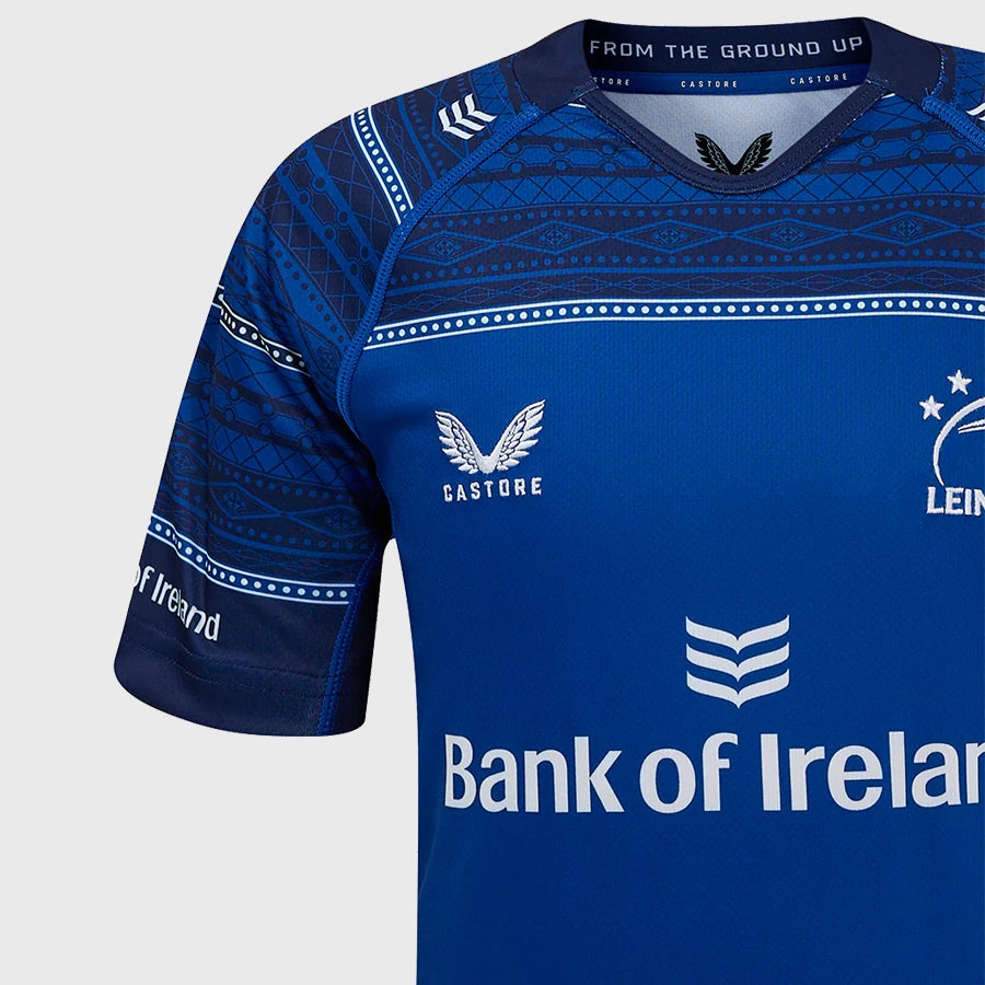 Castore Leinster Kids Home Replica Rugby Jersey 2024/25 - Official Youth Rugby Shirt for Training & Match Day
