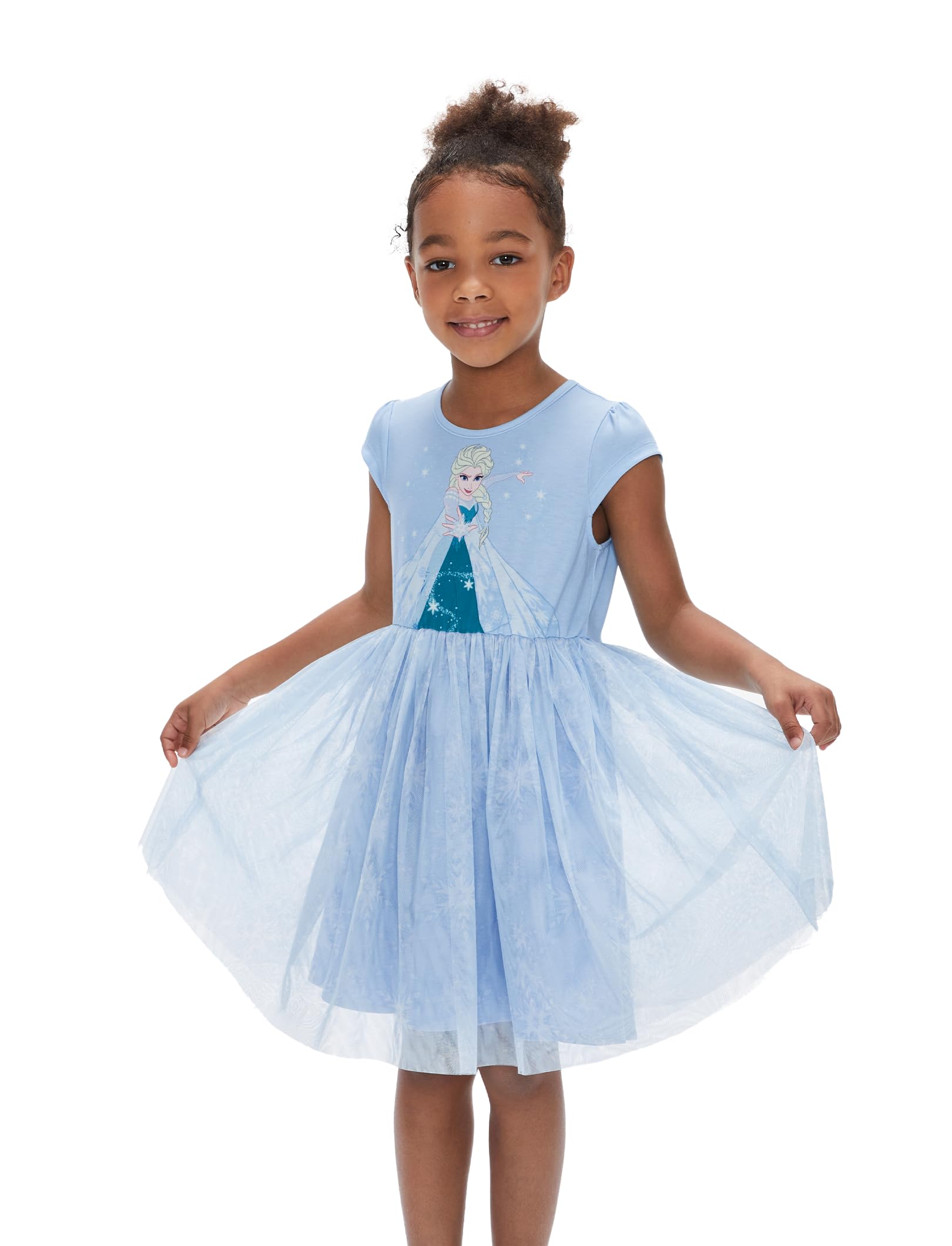 Disney Frozen Elsa Costume Dress for Girls - Sparkly Tulle Princess Tutu Dress for Toddlers & Kids | Perfect for Birthday Parties, Halloween Costumes & Dress-Up Play