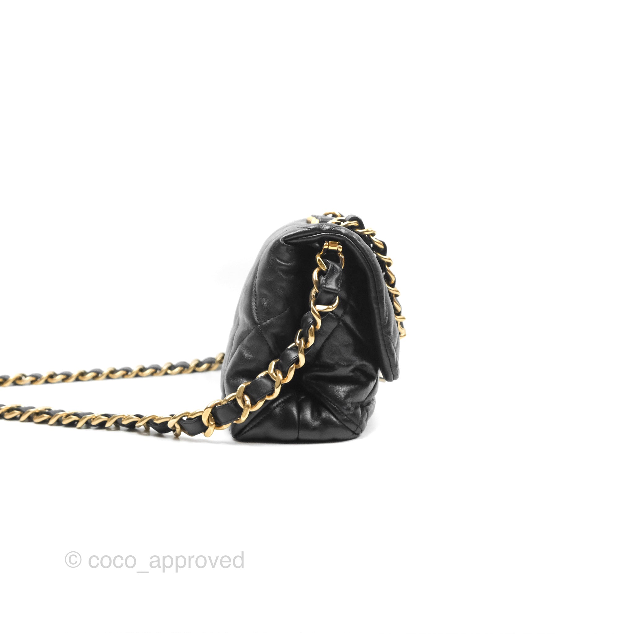 Chanel Classic Flap Bag with Chain Handle - Black Goatskin Leather & Gold Hardware | Luxury Shoulder Bag for Women, Perfect for Evening Events & Date Nights