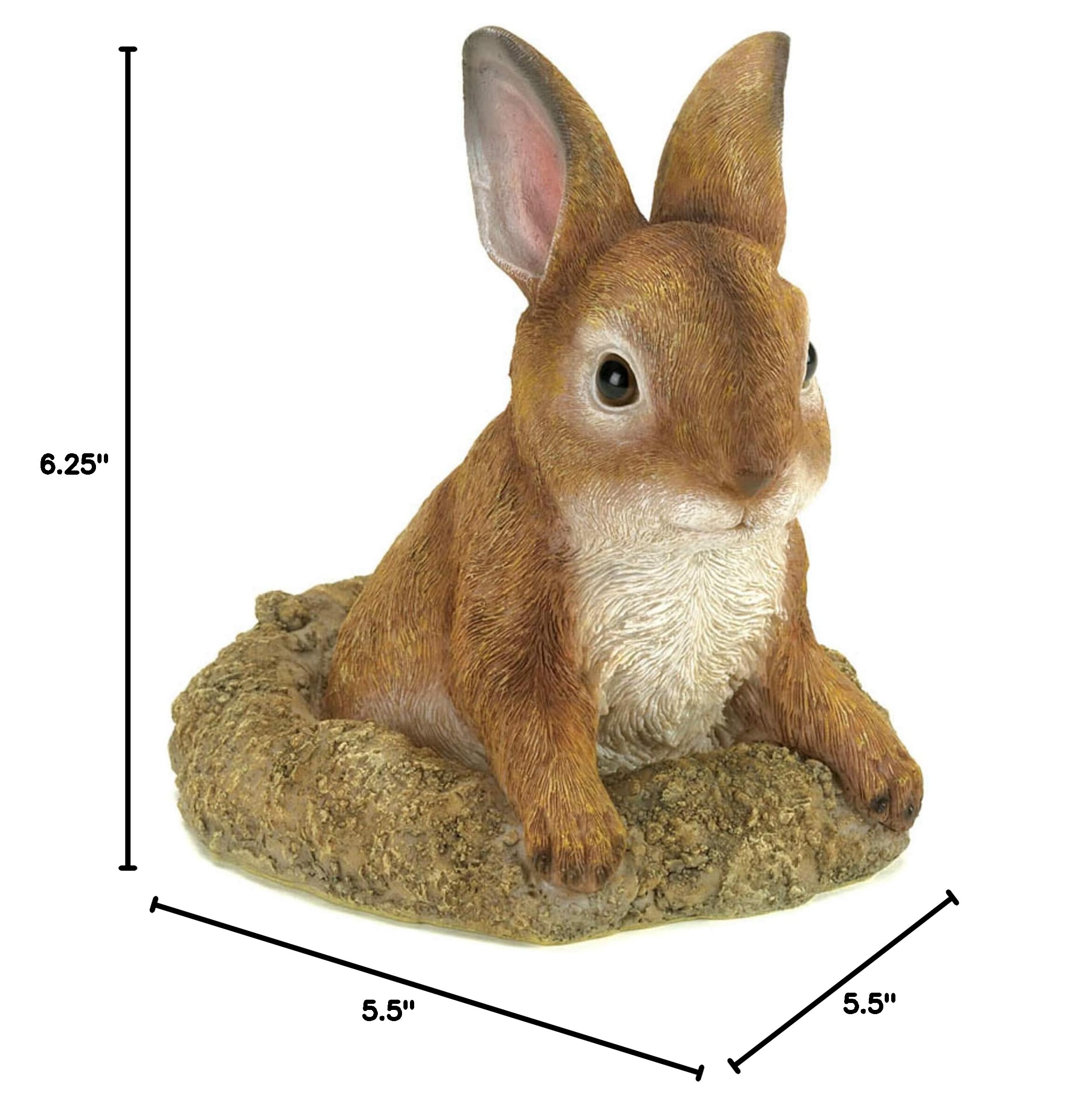 Playful Bunny Garden Decor - Outdoor Animal Statue for Lawn & Yard