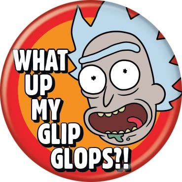 Rick and Morty 4-Piece Button Set - Officially Licensed Collectibles for Fans