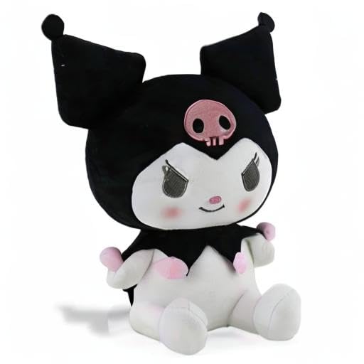 Kuromi Plush Stuffed Animal Toy - Soft Kitty Cat Pillow Plush Doll for Girls & Kids - Perfect Birthday Gift, Room Decor & Cuddly Companion for Playtime & Sleep
