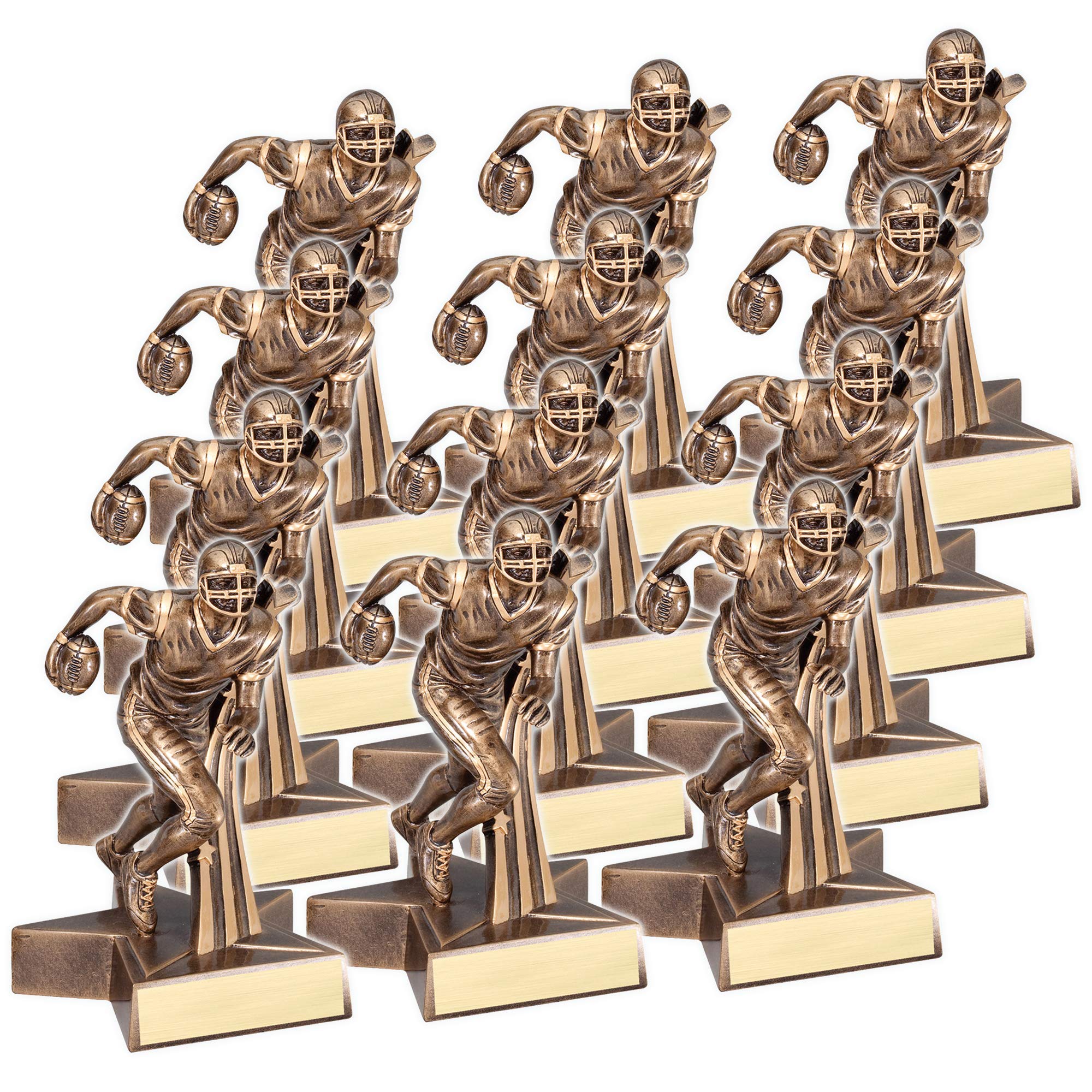 6.5 Inch Super Star Football Trophy Award - Premium Resin Sports Trophy for Soccer Champions, Team Awards & Youth Tournaments
