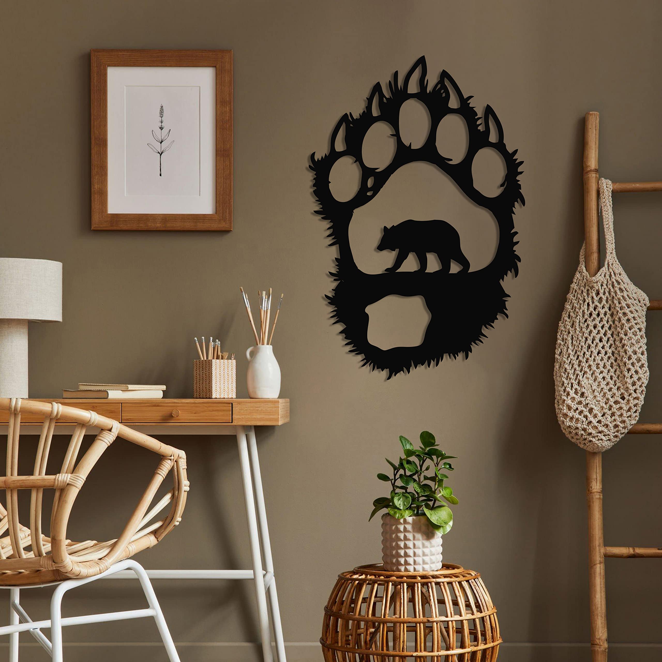 DEKADRON Metal Bear Wall Art - 24