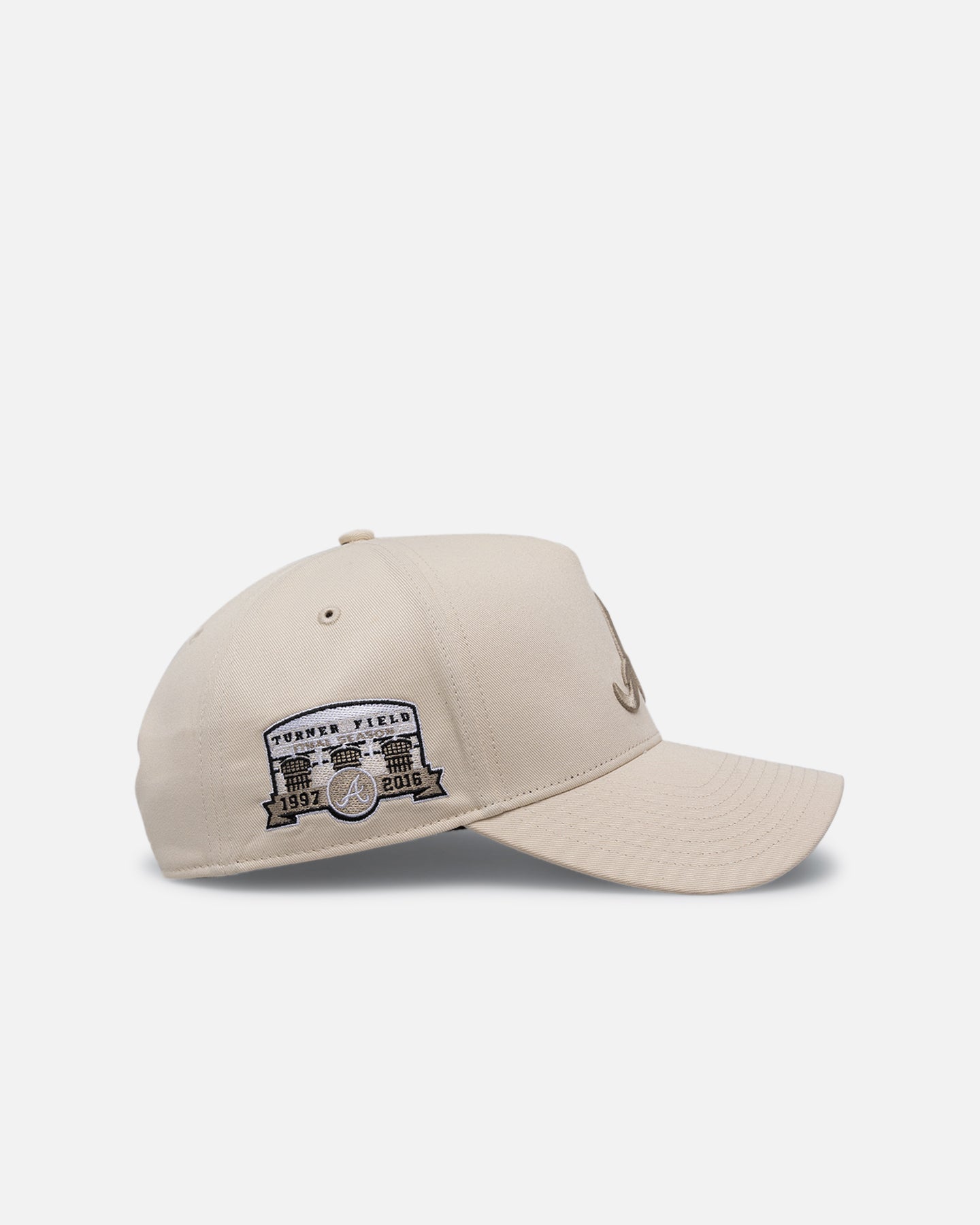 47 Brand Atlanta Braves 'Caramel Swirl' Sure Shot TT Cotton MVP Snapback Hat - Adjustable Cotton Baseball Cap for Men & Women - Perfect for Baseball Games, Sports Events & Casual Wear